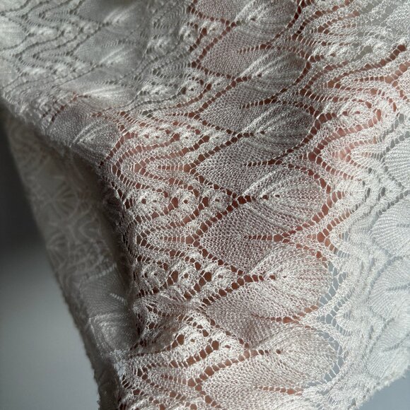 Sz6 Lace Cream Top Made in USA 🇺🇸 - Picture 6 of 8